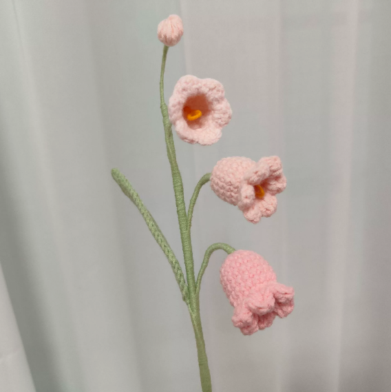 Personalized Crochet Flowers Bouquet Pink Purple Blue Gift for Wife Girlfriend Gift for Her Valentine's Day Birthday Gifts for Bestie