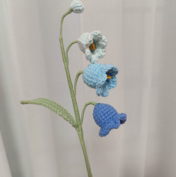 Personalized Crochet Flowers Bouquet Pink Purple Blue Gift for Wife Girlfriend Gift for Her Valentine's Day Birthday Gifts for Bestie