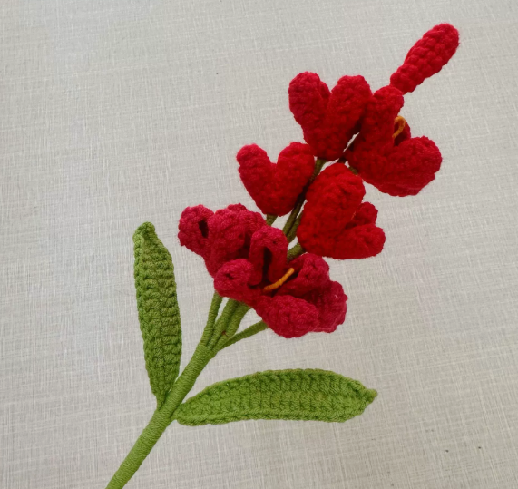 Personalized Crochet Flowers Bouquet Pink Purple Blue Gift for Wife Girlfriend Gift for Her Valentine's Day Birthday Gifts for Bestie