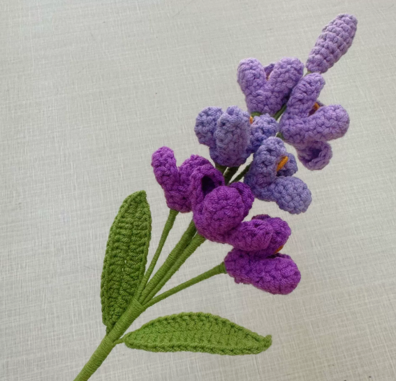 Personalized Crochet Flowers Bouquet Pink Purple Blue Gift for Wife Girlfriend Gift for Her Valentine's Day Birthday Gifts for Bestie