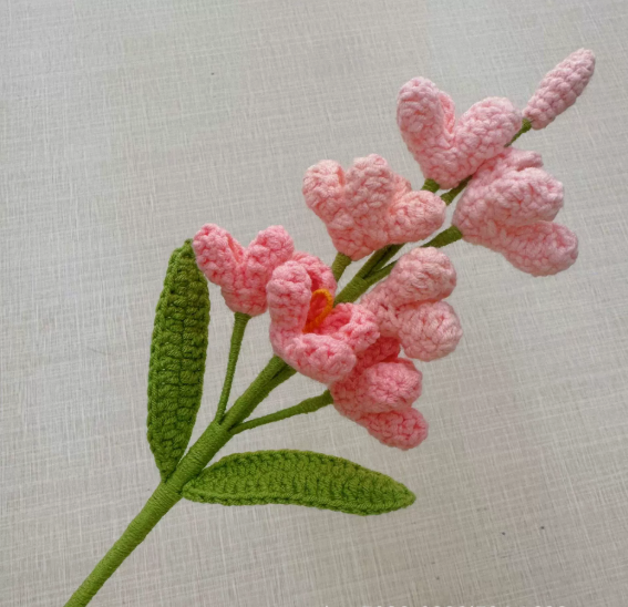 Personalized Crochet Flowers Bouquet Pink Purple Blue Gift for Wife Girlfriend Gift for Her Valentine's Day Birthday Gifts for Bestie