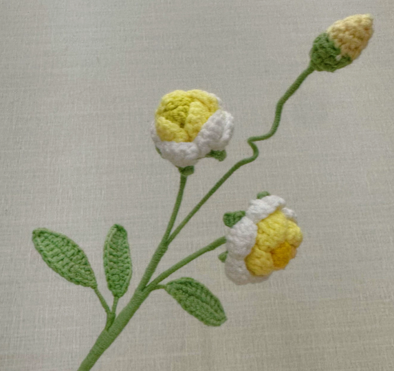 Personalized Crochet Flowers Bouquet Pink Purple Blue Gift for Wife Girlfriend Gift for Her Valentine's Day Birthday Gifts for Bestie