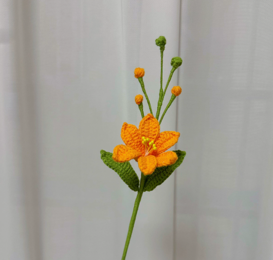 Personalized Crochet Flowers Bouquet Pink Purple Blue Gift for Wife Girlfriend Gift for Her Valentine's Day Birthday Gifts for Bestie