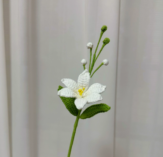 Personalized Crochet Flowers Bouquet Pink Purple Blue Gift for Wife Girlfriend Gift for Her Valentine's Day Birthday Gifts for Bestie