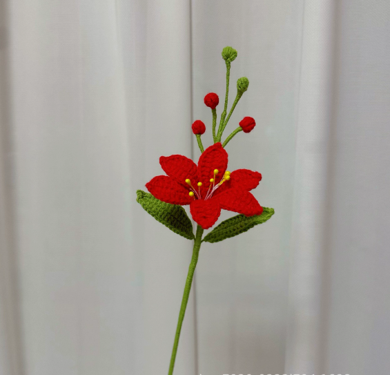 Personalized Crochet Flowers Bouquet Pink Purple Blue Gift for Wife Girlfriend Gift for Her Valentine's Day Birthday Gifts for Bestie