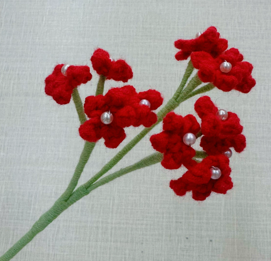 Personalized Crochet Flowers Bouquet Pink Purple Blue Gift for Wife Girlfriend Gift for Her Valentine's Day Birthday Gifts for Bestie