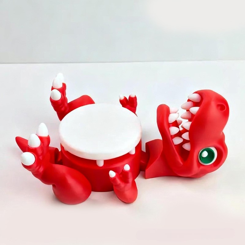 Adorable Dino Figure Children Drink Accessory Cup Holder 3d Printing