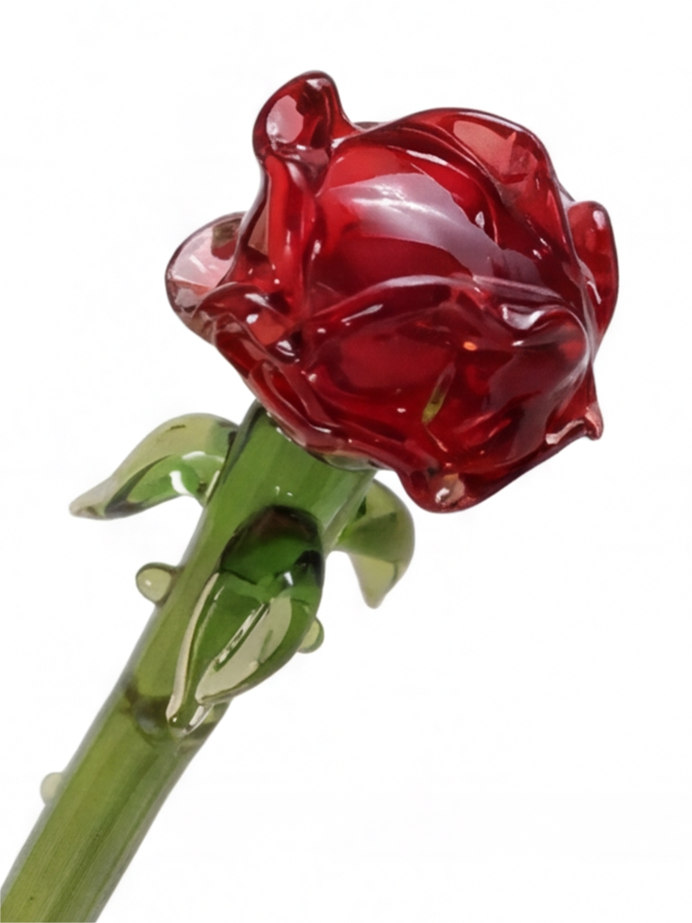 Personalized Glass Birth Month Flower Birth Flower Gift Hand Blown Spring Flower Glass Flower Bouquet Valentine's Day Gift For Her Home Decor-1