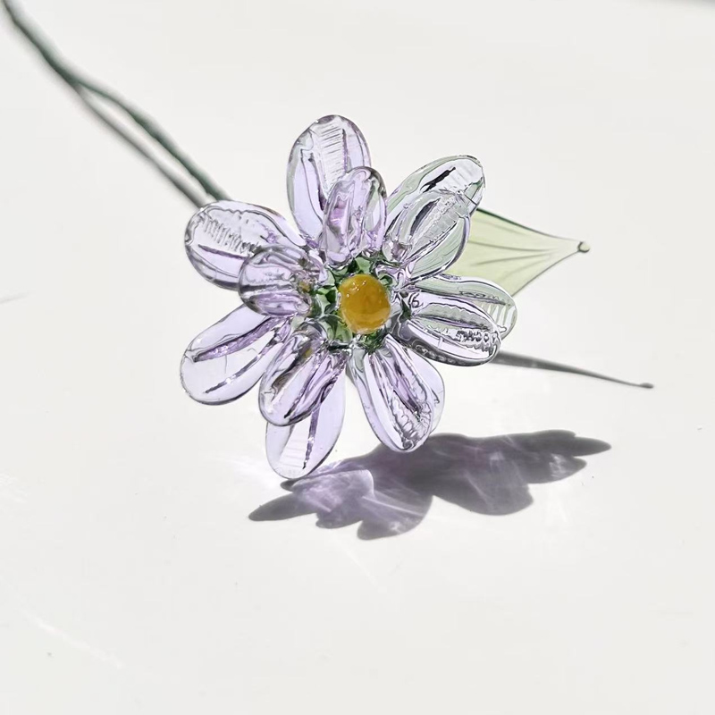 Personalized Glass Birthday Flowers Mother's Day Gifts Handcrafted Birth Flowers