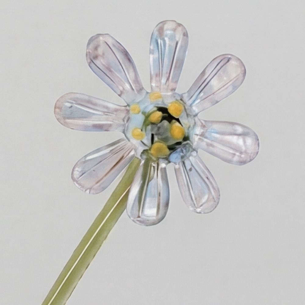 Personalized Glass Birth Month Flower Birth Flower Gift Hand Blown Spring Flower Glass Flower Bouquet Valentine's Day Gift For Her Home Decor