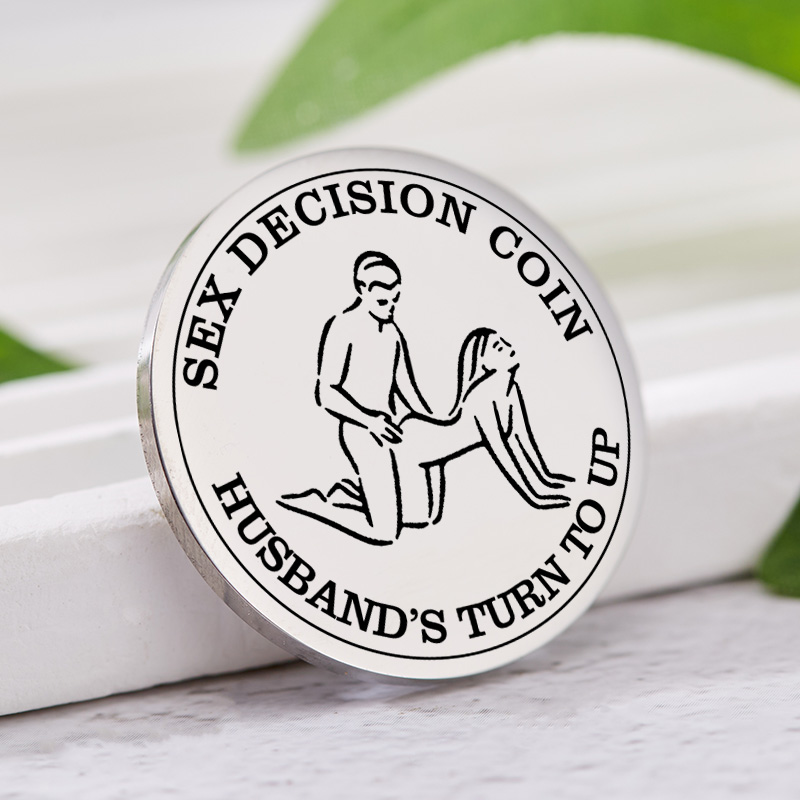 Personalized Couples Sex Decision Coin Custom Naughty Decision Coin for Date Night Valentine's Day Gift for Couple