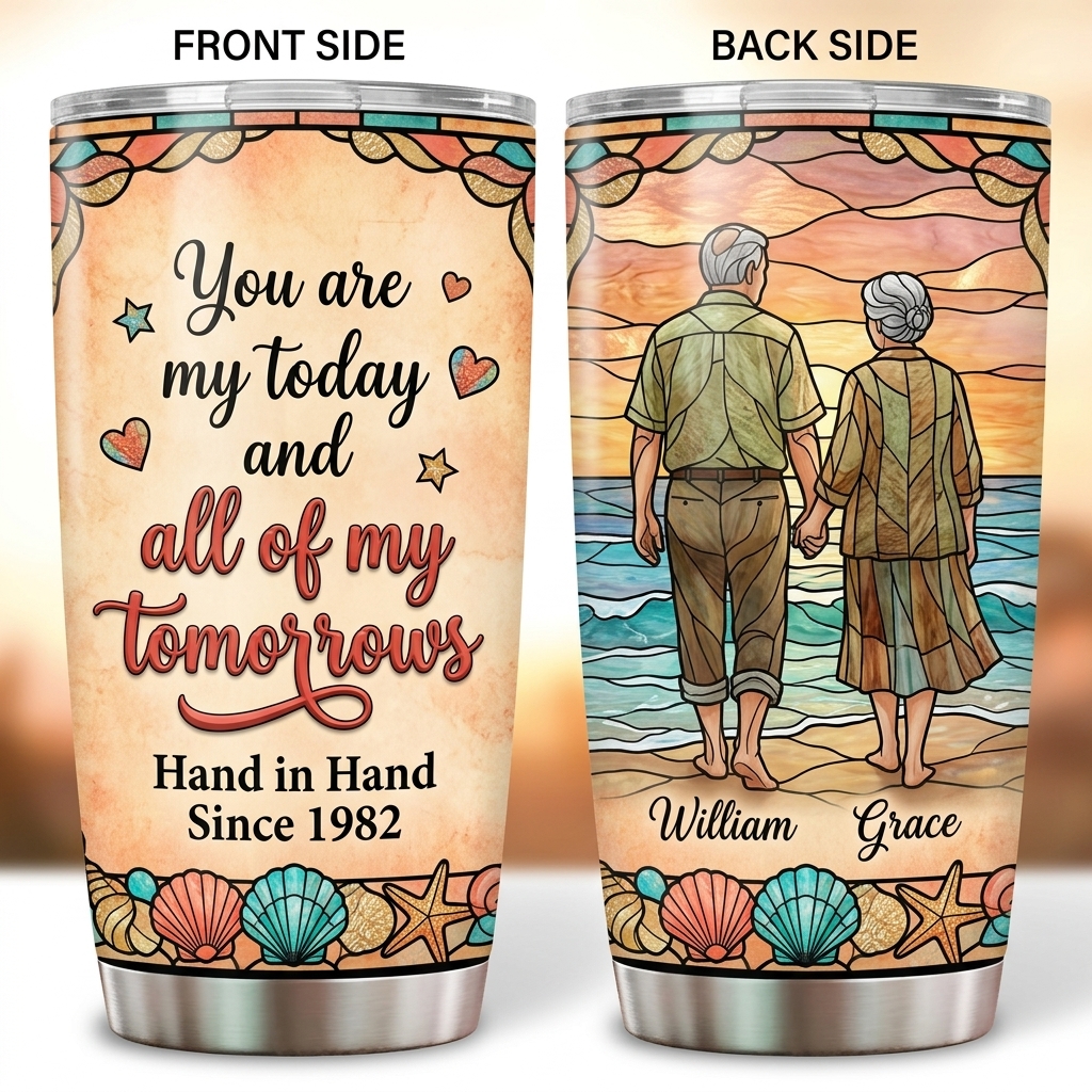 Personalized to Wife Tumbler 