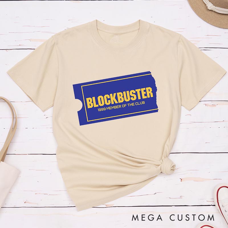 Personalized Vintage Video Store Movie Classic T-Shirts Retro Film Fan Tshirt