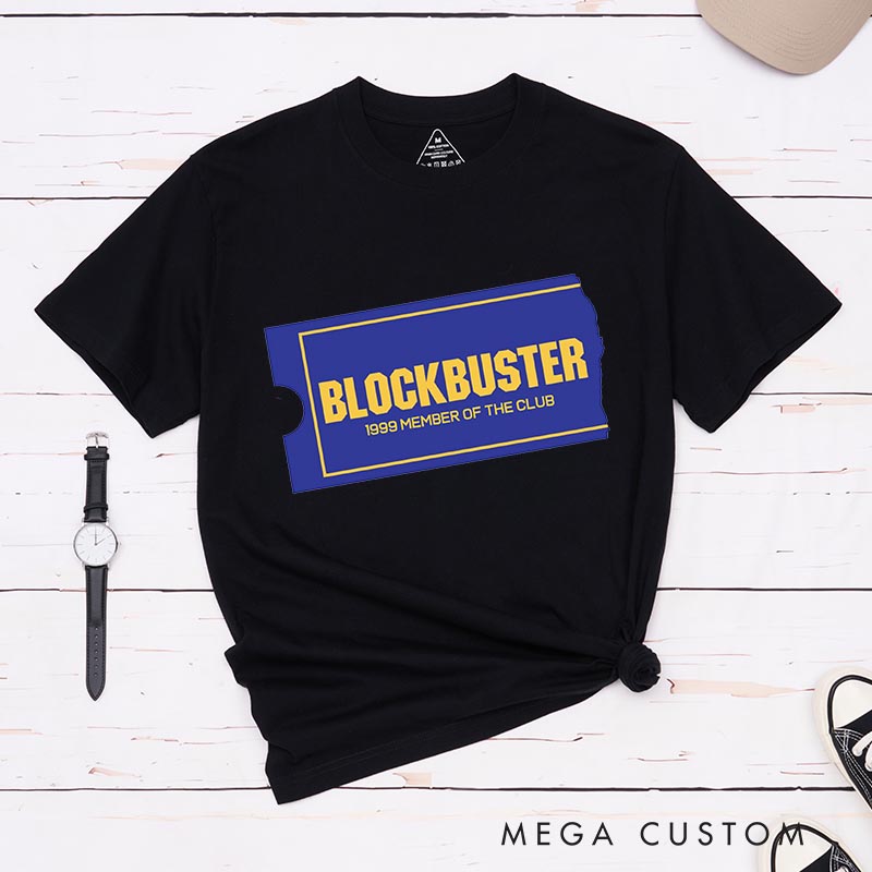 Personalized Vintage Video Store Movie Classic T-Shirts Retro Film Fan Tshirt