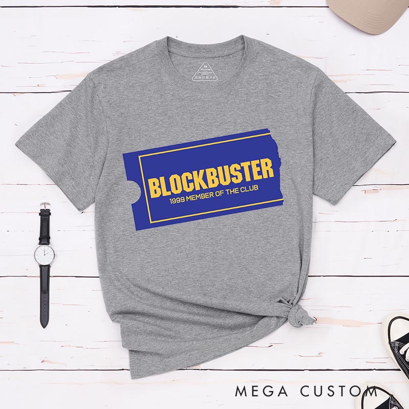 Personalized Vintage Video Store Movie Classic T-Shirts Retro Film Fan Tshirt