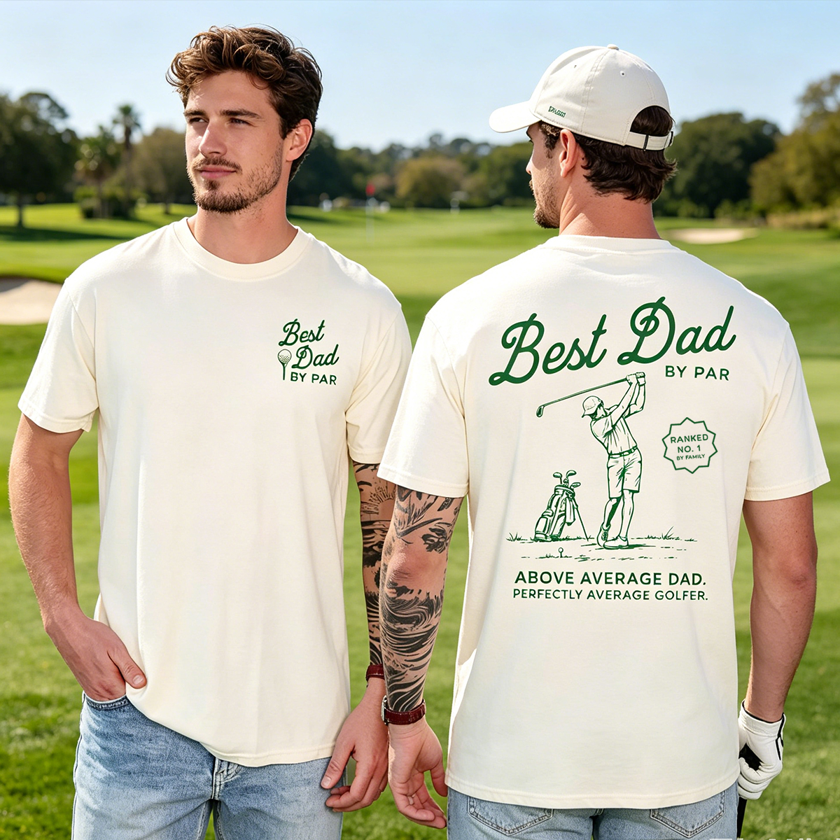 Golf Dad Shirt Best Dad By Par T-Shirt Fathers Day Gift Golf
