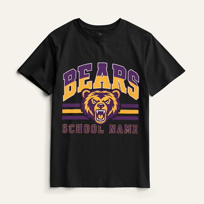 Personalized School Mascot Classic T-Shirt Custom School Team Name Back To School Gameday Gift