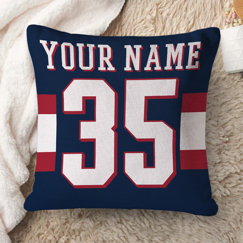 Personalized American Football and Rugby Throw Pillow with Custom Name and Number for a Stylish and Unique Look Sale-megacustom