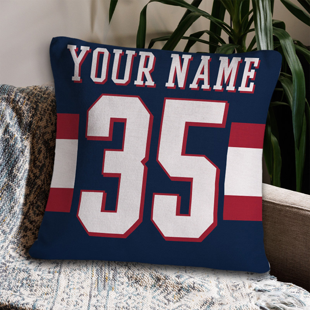 Personalized American Football and Rugby Throw Pillow with Custom Name and Number for a Stylish and Unique Look