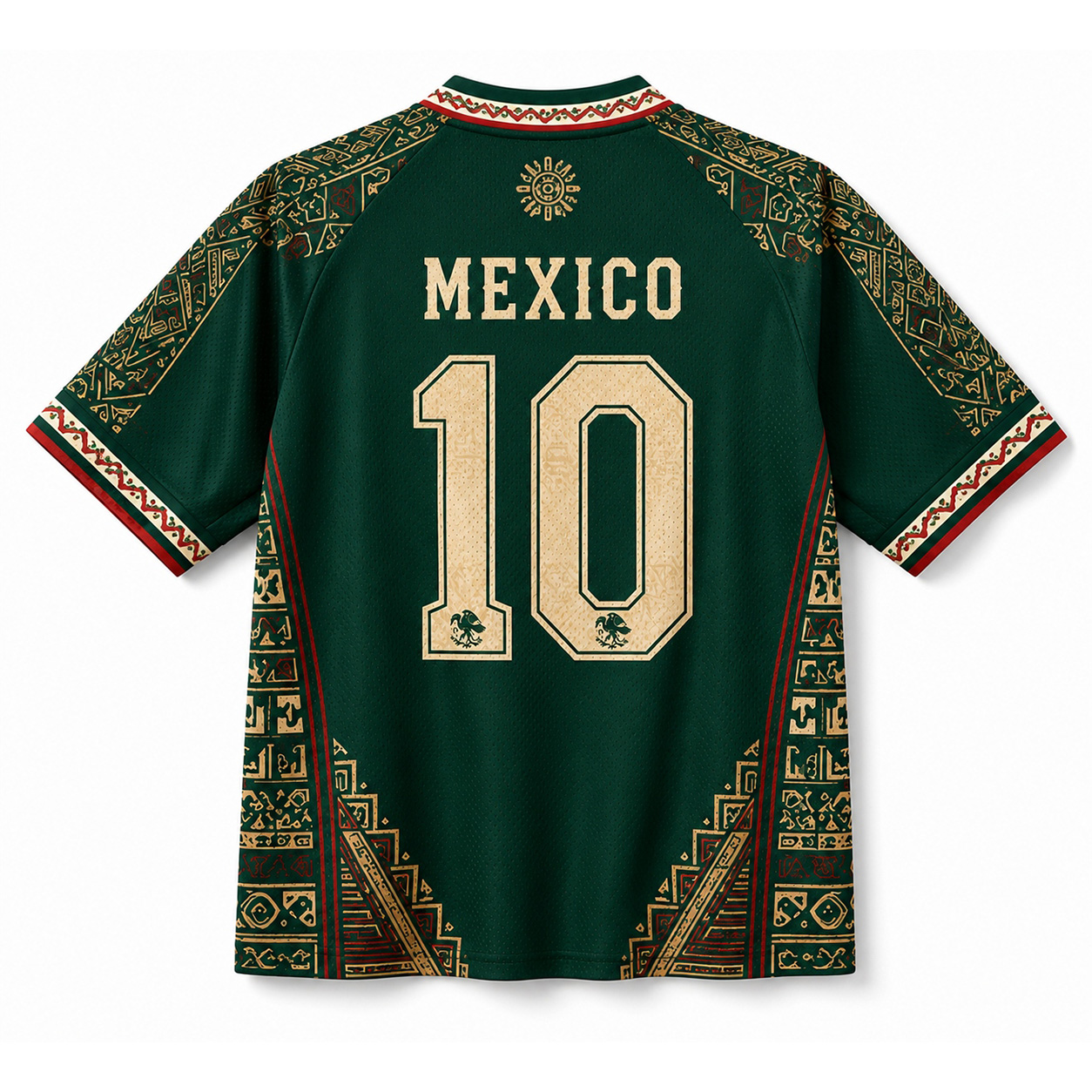 Personalized MX 26 Soccer Mesh Jersey – Classic Green Mexico Heritage Kit