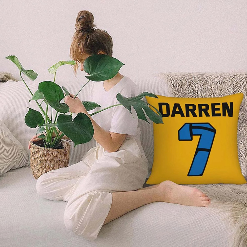 Personalized Sports Series Throw Pillow with Custom Player Name and Number