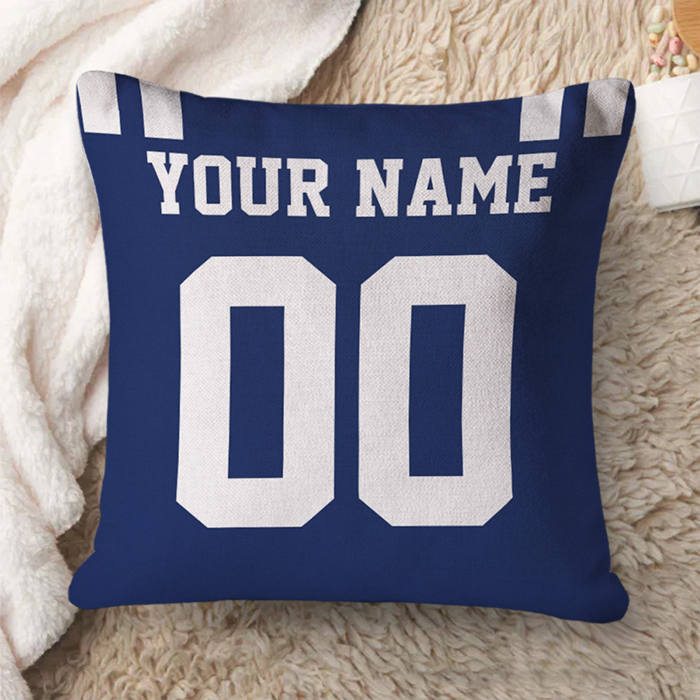 Personalized American Football and Rugby Throw Pillow with Custom Name and Number for a Unique and Stylish Accent Sale-megacustom