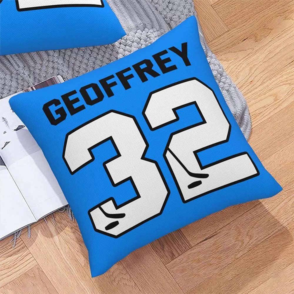 Personalized Sports Series Throw Pillow with Custom Player Name and Number Sale-megacustom
