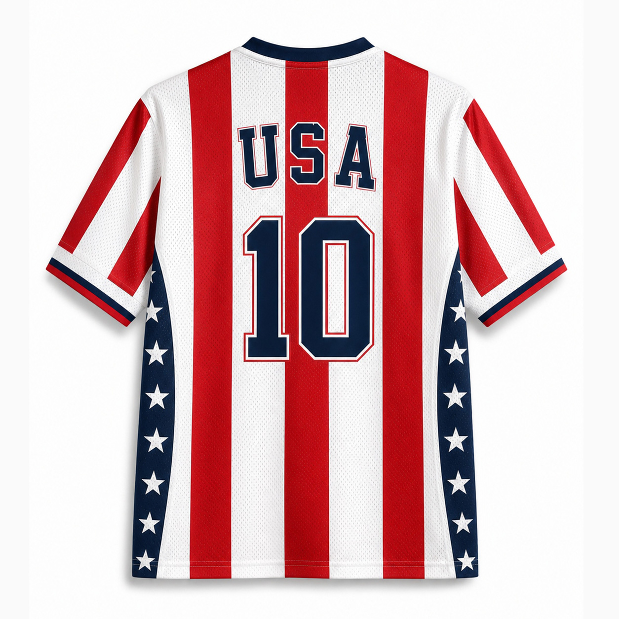 Personalized USA 26 Soccer Kid Mesh Jersey – Stars & Stripes Number 10 Home Kit