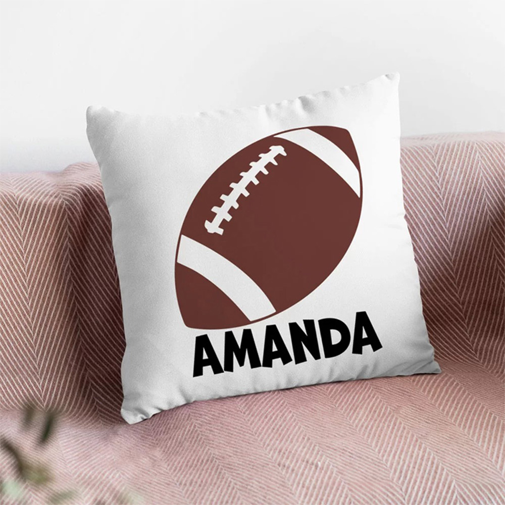 Personalized Sport Throw Pillow with Custom Player Name and Unique Design