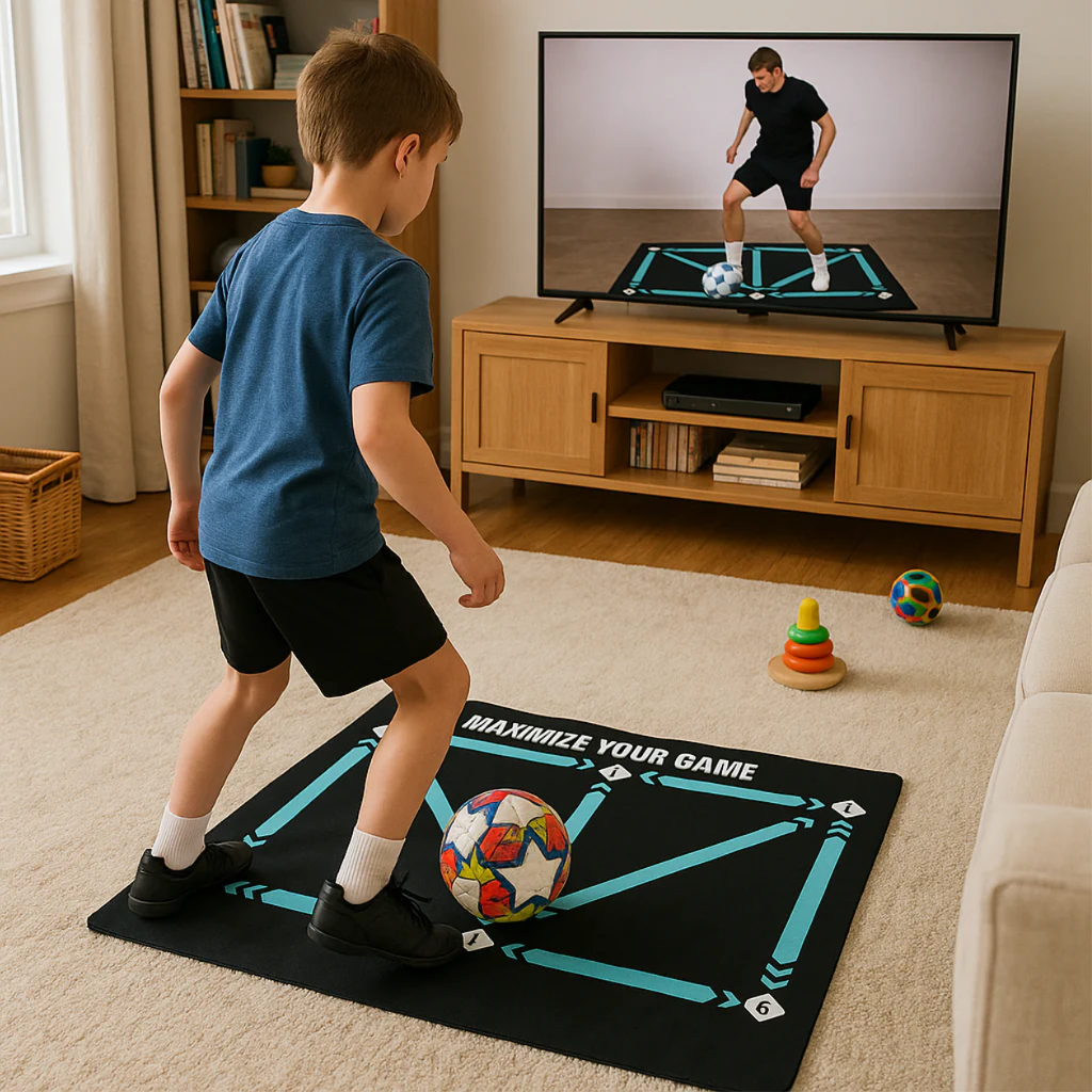 Personalized Football Soccer Agility Training Mat – Improve Footwork, Speed & Coordination