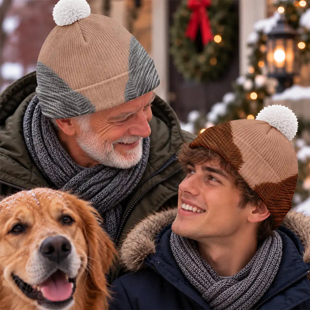 Funny Gag Gift For Him - Personalized Bald Head Bobble Beanie Hat