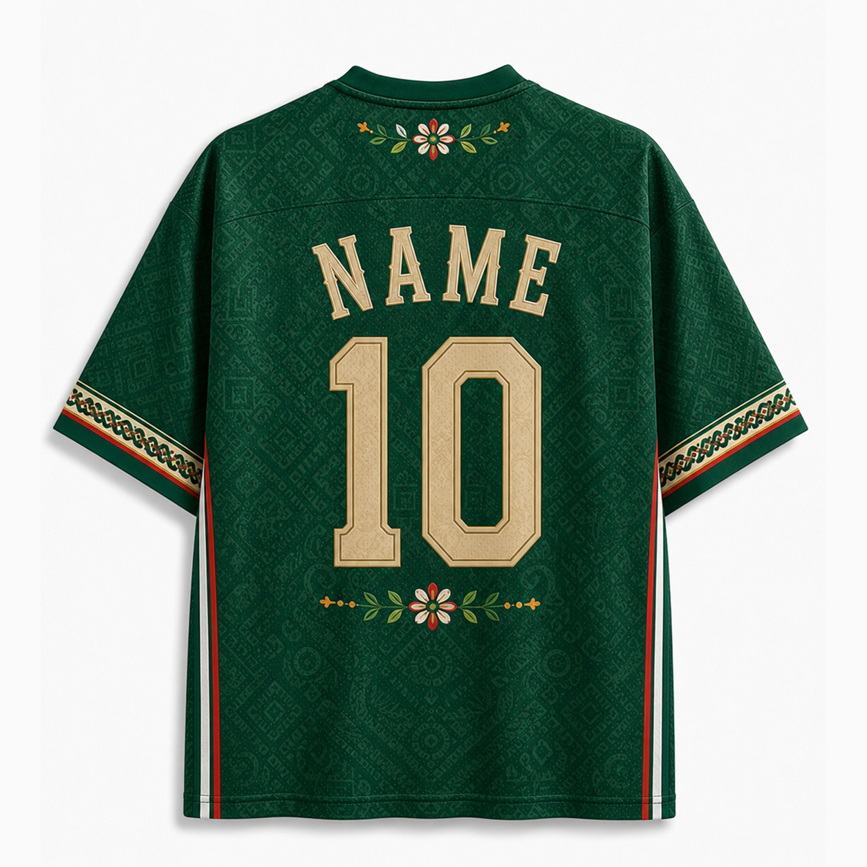 Personalized MX 26 Football Kid Mesh Jersey – Día de los Muertos Skull Mexico Fan Kit