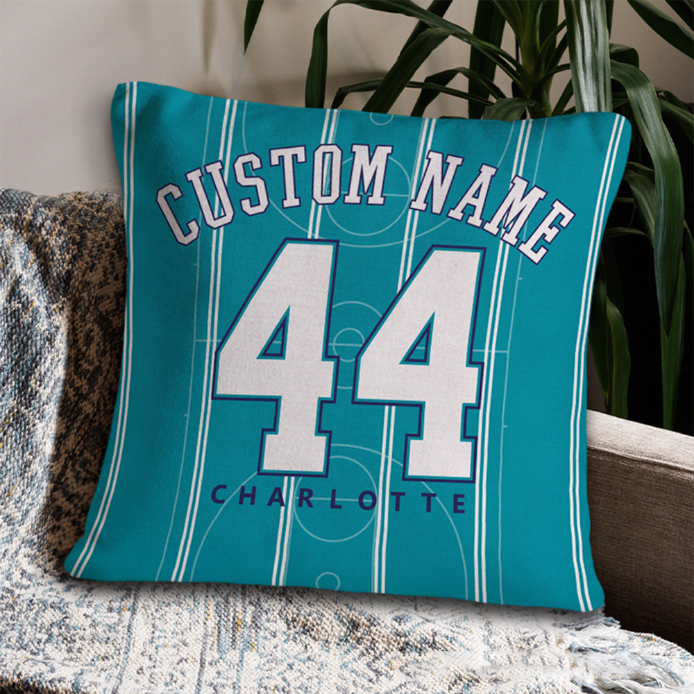 Personalized Basketball Pillow with Customizable Name and Number
