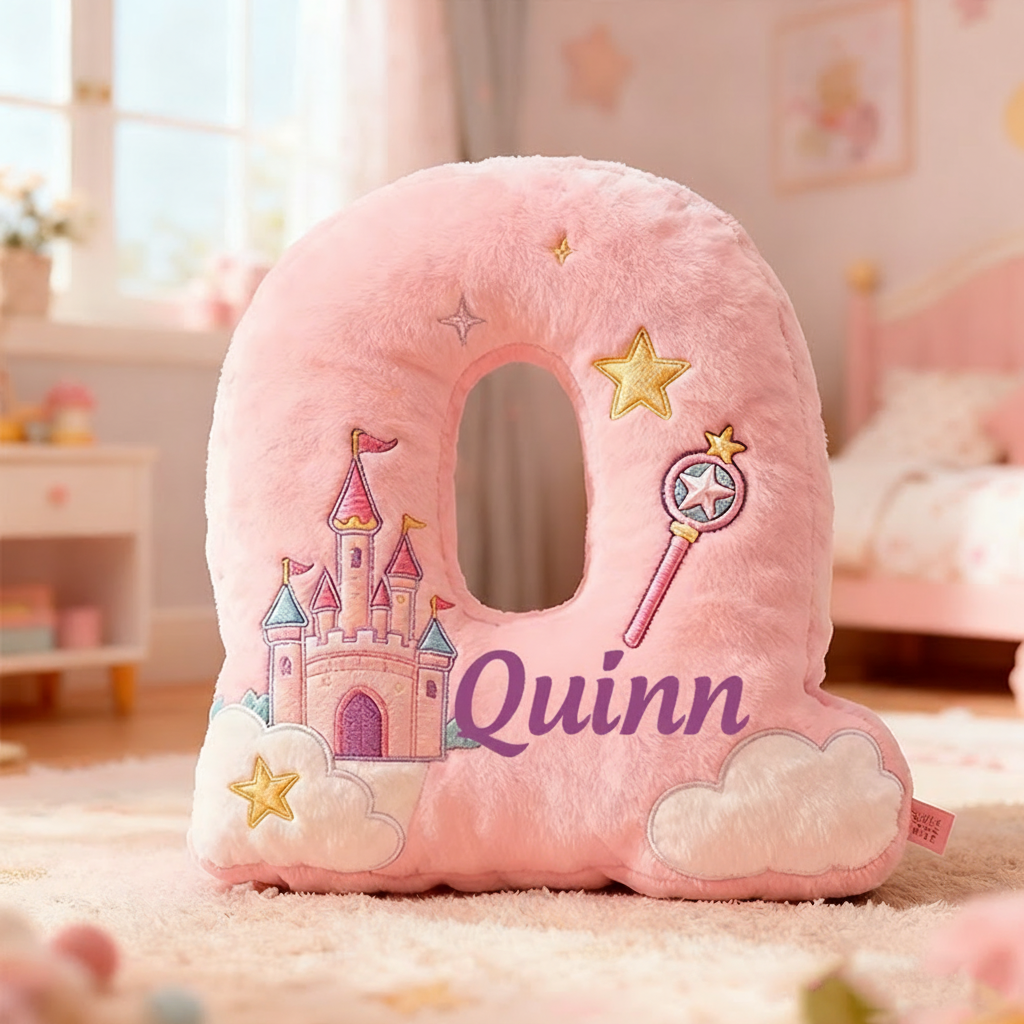 Personalized Colorful 26 Letters Graphic 3D Print Cute Christmas Gift Pillow Cut Magic Beautiful Letter Custom Pillow christmas Gift for Kids