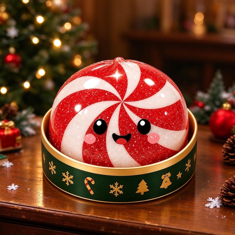 Christmas Dumpling Squishy Toy,Holiday Baozi Fidget Toy,Stress Relief Gift,Stocking Stuffer Gifts