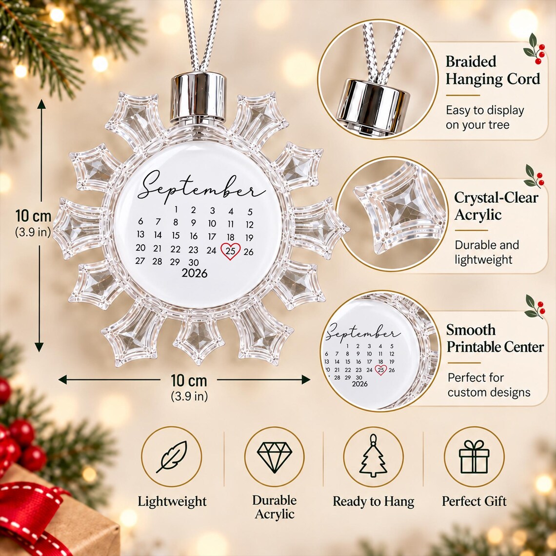 First Christmas Married Ornament, Personalized Newlywed Keepsake 2026