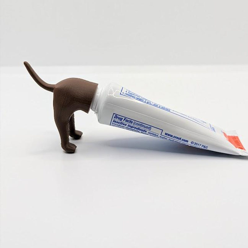 Personalized 3D Printed Dog Butt Toothpaste Pooper Top Quirky Gag Gift Funny Dog Butt Toothpaste Pooper Gift for Him 