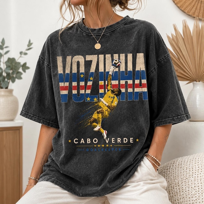 Personalized Washed T-Shirt Football Goalkeeper For Sport Fans