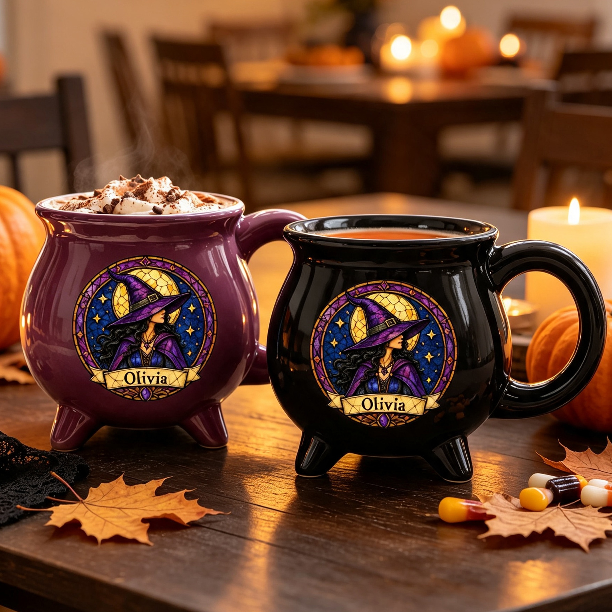 Personalized Witchy Cauldron Coffee Mug Halloween Gifts For Witch Moonlit Witch Vibes
