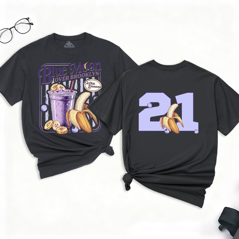 Personalized Blue Moon Over Brooklyn T-Shirt TV Inspired Shirt Extra Banana Smoothie Graphic Fans Gift
