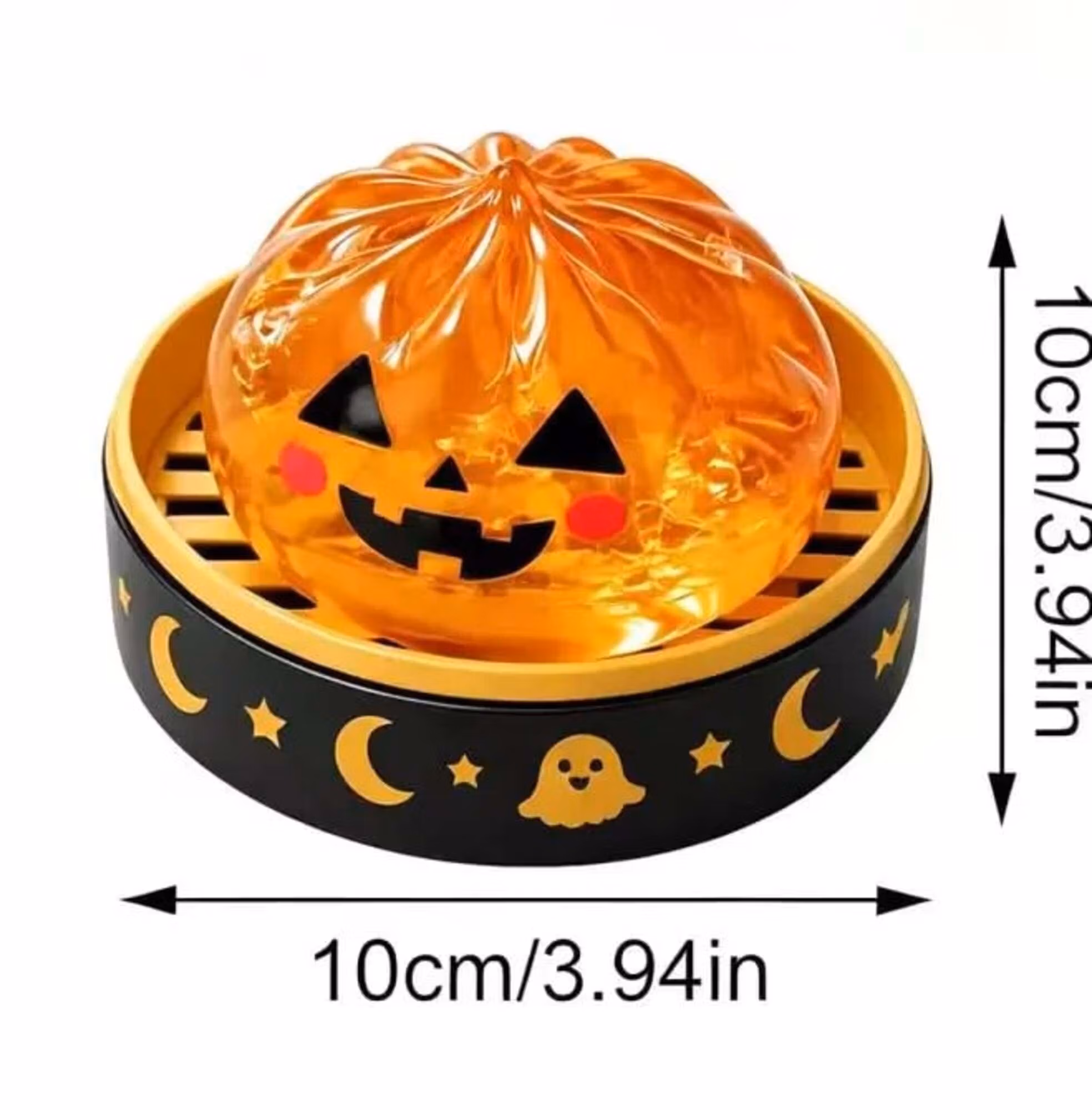 Halloween Mystery Glitter Dumpling Squishy Box Set Ghost Pumpkin Eyeball Design Soft Stress Relief Fidget Toy Party Favor Gift