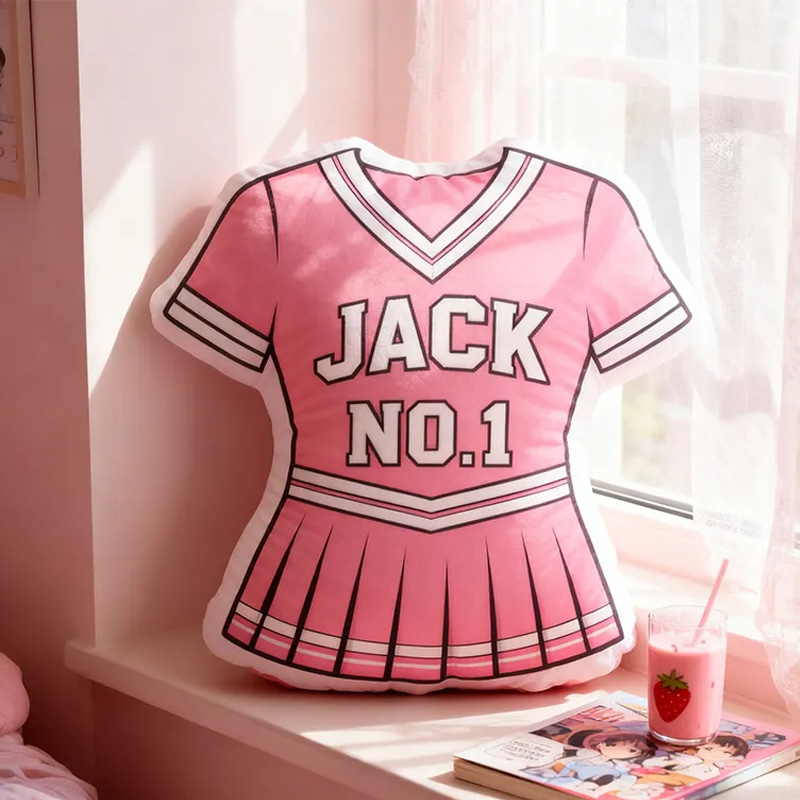 Personalized Cheerleading Uniform Pillow with Custom Name and Number Design