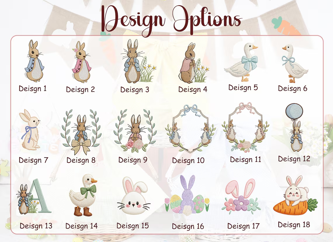 Personalized Seersucker Easter Basket Bow, Monogrammed Bunny Design, Easter Basket Decoration, Kids Gift, Spring Bunny Accessory