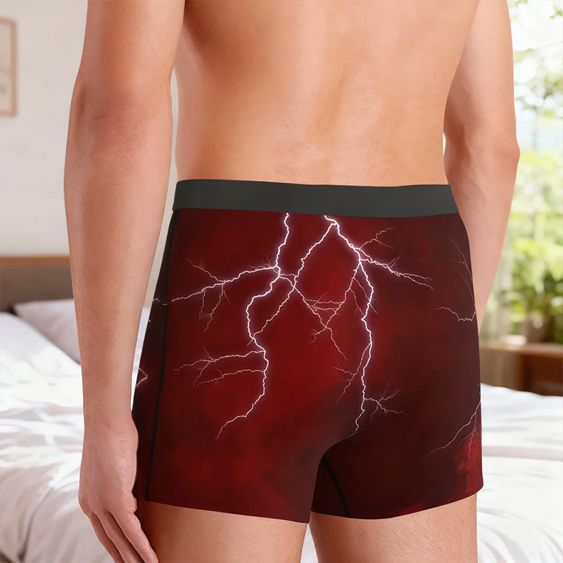 Personalized Girlfriend Wife Face Boxer Brief Property of 3 Face Photos Men Underwear with Woman Face Valentines Day Gift for Boyfriend Husband