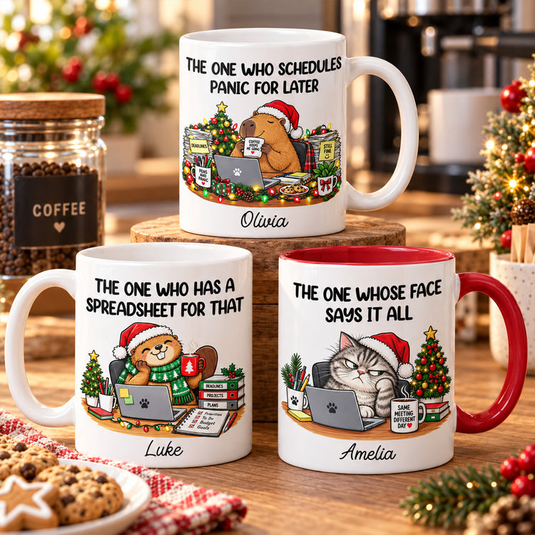 Personalized Workplace Identity Gift For Coworker, Colleagues, Secret Santa Gift - Personalized Mug