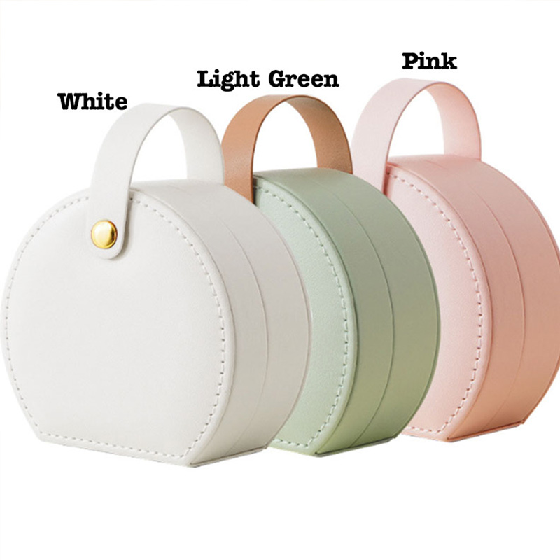 Personalized Retro Oil Painting Birth Flower with Birthstone Jewelry Box Wedding Jewelry Box For Bride Bridesmaid