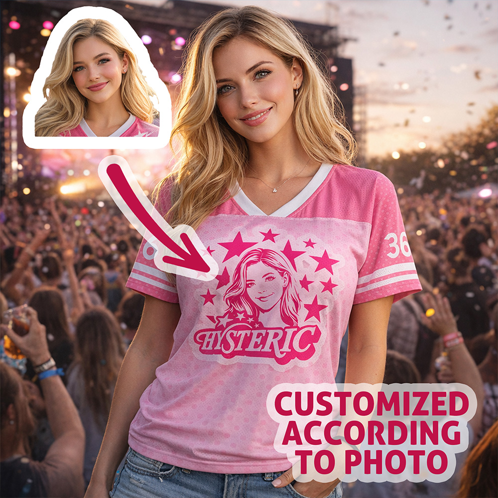 Personalized Face and Name Jersey – Fun Personalized Team Shirt for Beach,Party,or Gift