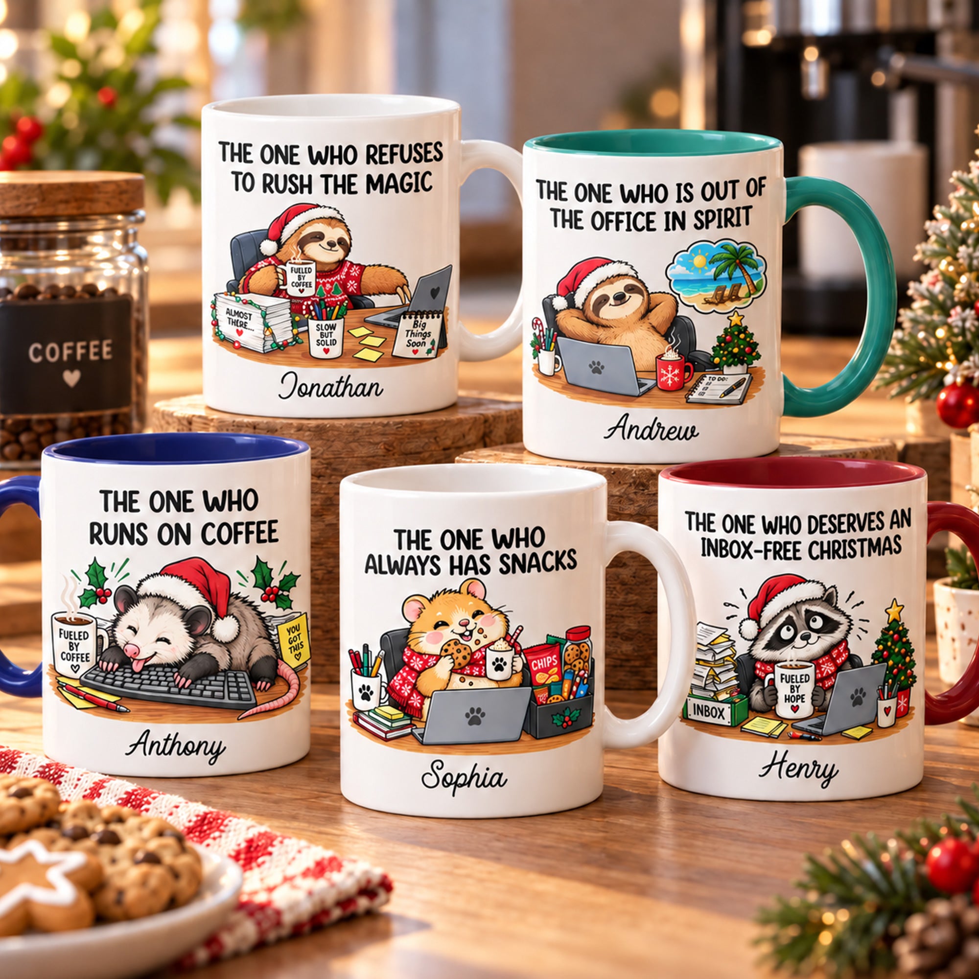 Personalized Workplace Identity Gift For Coworker, Colleagues, Secret Santa Gift - Personalized Mug