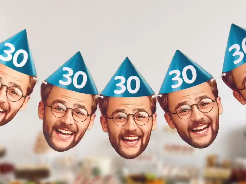 Personalised Photo Face Bunting Banner Cutout 6th Birthday Party Decorations 21st 25th 40th Decorations For Women Him Her