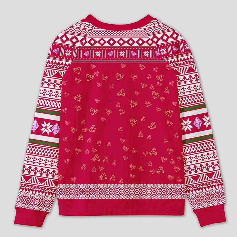 Personalized Accounting Queen Funny Ugly Sweater Office Holiday Party Gift for Finance Divas